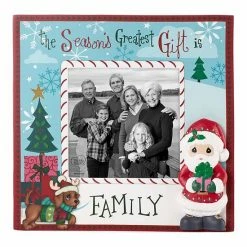 Precious Moments 4" X 4" Family Christmas Frame Table Decor