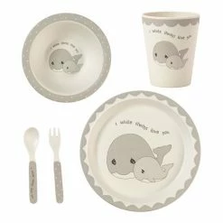 Precious Moments Set Of 5 Mealtime Whale Gift Set