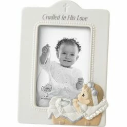 Precious Moments Cradled In His Love Girl 4" X 6" Frame Table Decor
