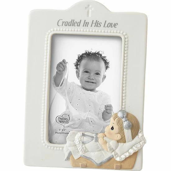 Precious Moments Cradled In His Love Girl 4" X 6" Frame Table Decor 1 Precious Moments Cradled In His Love Girl 4" X 6" Frame Table Decor