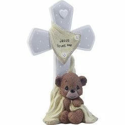 Precious Moments Jesus Loves Me Bear Cross Table Decor -Precious Moments shop unnamed file 238