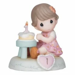 Precious Moments Age 1 Girl & Cake Figurine Blonde -Precious Moments shop unnamed file 24