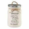Precious Moments Blessings For Baby Jar Table Decor