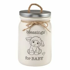 Precious Moments Blessings For Baby Jar Table Decor