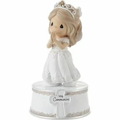 Precious Moments Holy Communion Girl Musical Figurine Table Decor