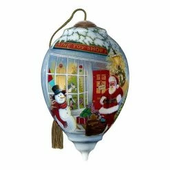 Precious Moments Santa’s Toy Shop Christmas Ornament