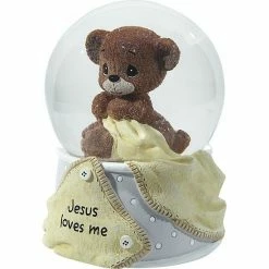 Precious Moments Jesus Loves Me Bear Musical Snow Globe -Precious Moments shop unnamed file 276