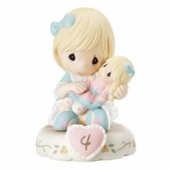 Precious Moments Age 4 Girl Figurine Brunette
