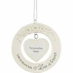 Precious Moments "Life Is Short But Love Is Forever" Memorial Ornament