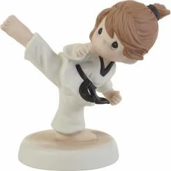 Precious Moments Kick Like A Girl Martial Arts Figurine Table Decor