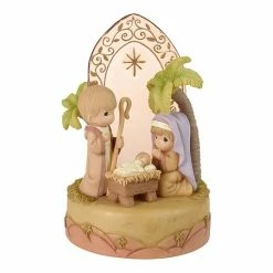 Precious Moments Christmas Nativity Musical Table Decor