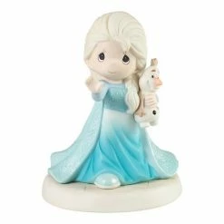 Disney Frozen Elsa & Olaf Figurine Table Decor By Precious Moments