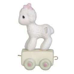 Precious Moments Birthday Train Lamb Age 1 Figurine
