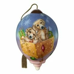 Precious Moments Christmas Puppies Ornament