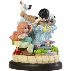 Disney The Little Mermaid Our Worlds Together Musical Table Decor By Precious Moments