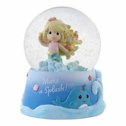 Precious Moments Make A Splash Mermaid Musical Snow Globe