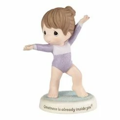 Precious Moments Gymnast Girl Figurine Table Decor