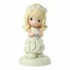 Precious Moments Communion Blonde Light Skin Girl Figurine