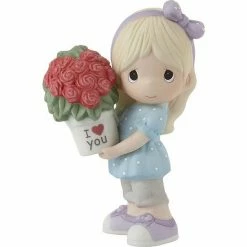 Precious Moments My Love For You Continues To Grow Blonde Girl Figurine Table Decor