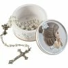 Precious Moments First Communion Girl Rosary Box Table Decor