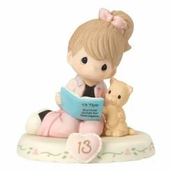 Precious Moments Growing In Grace Age 13 Girl Figurine Brunette