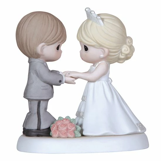 Precious Moments ''From This Day Forward'' Wedding Couple Holding Hands Figurine 1 Precious Moments ''From This Day Forward'' Wedding Couple Holding Hands Figurine