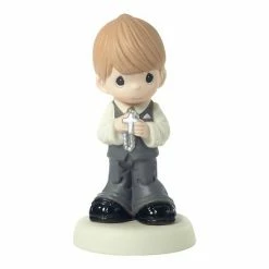 Precious Moments Communion Blond Light Skin Boy Figurine