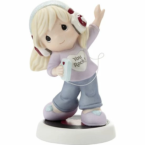 Precious Moments You Rock Blonde Hair Figurine Table Decor 1 Precious Moments You Rock Blonde Hair Figurine Table Decor