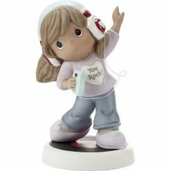 Precious Moments You Rock Brunette Figurine Table Decor