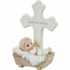Precious Moments Cradled In His Love Boy Cross Figurine Table Decor