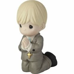 Precious Moments Boy Kneeling First Communion Figurine Table Decor