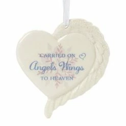 Precious Moments Carried On Angel Wings Christmas Ornament