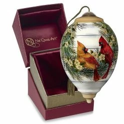 Precious Moments Woodland Cardinals Christmas Ornament