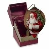 Precious Moments Santa Tree Glass Christmas Ornament