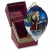 Precious Moments Santa Chimney Glass Christmas Ornament