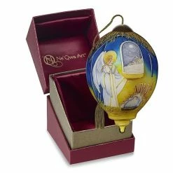 Precious Moments Angel Baby Jesus Nativity Glass Christmas Ornament