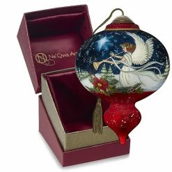 Precious Moments Angel Christmas Star Glass Christmas Ornament