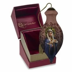 Precious Moments Mary & Baby Jesus Glass Christmas Ornament