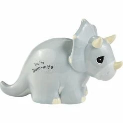 Precious Moments Triceratops Dinosaur Piggie Bank Table Decor