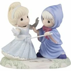 Disney's Cinderalla & Fairy Godmother Figurine Table Decor By Precious Moments