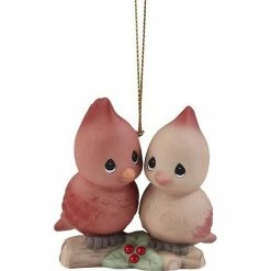 Precious Moments Cardinal Birds Christmas Ornament