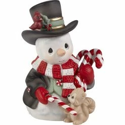 Precious Moments Snowman Figurine Table Decor