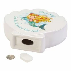 Precious Moments Dive Deep For The Treasure You Seek Ceramic Mermaid Piggy Bank -Precious Moments shop unnamed file 78