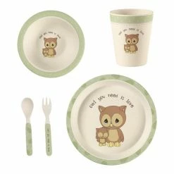 Precious Moments Set Of 5 Mealtime Owl Gift Set